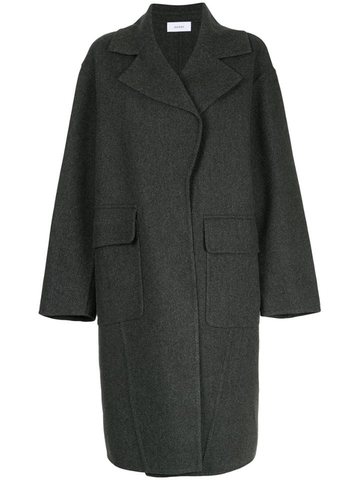 Astraet Single Breasted Coat - Grey