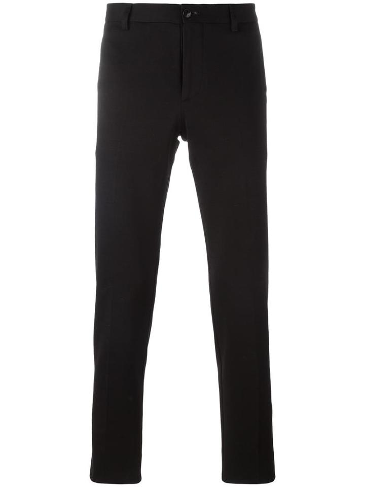 Etro Slim-fit Chinos, Men's, Size: 48, Black, Cotton/nylon