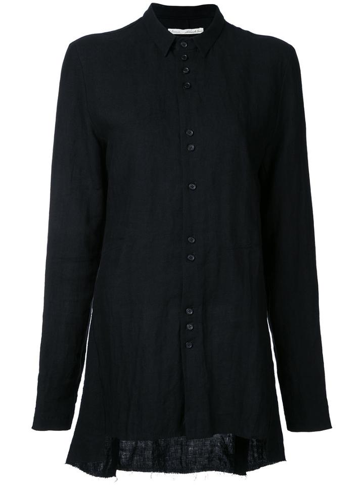 Aleksandr Manamïs - Long Blouse - Women - Linen/flax - 1, Black, Linen/flax