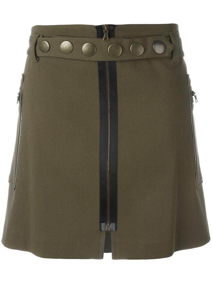Romeo Gigli Vintage Short Studded Skirt - Green