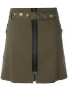 Romeo Gigli Vintage Short Studded Skirt - Green