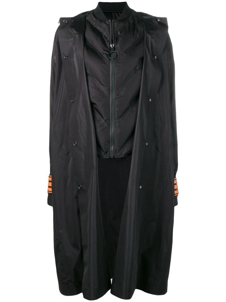Off-white Detachable Gilet Raincoat - Black