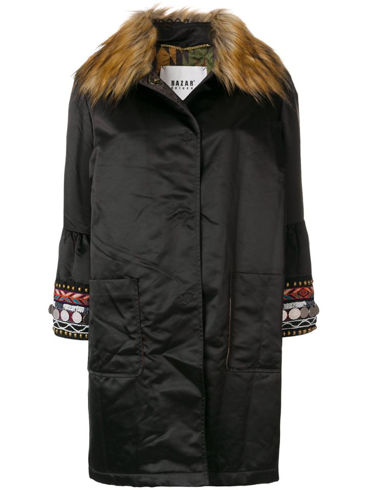 Bazar Deluxe Single Breasted Coat - Brown