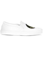 Joshua Sanders Rainbow Smile Slip-on Sneakers - White