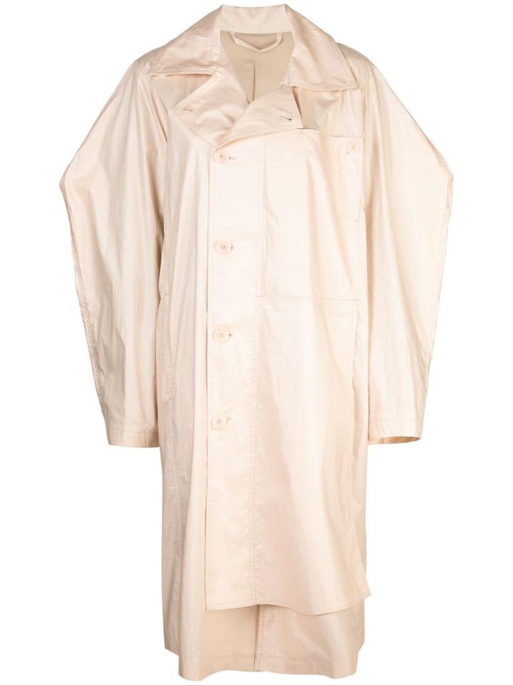 Lemaire Asymmetrical Coat - Neutrals