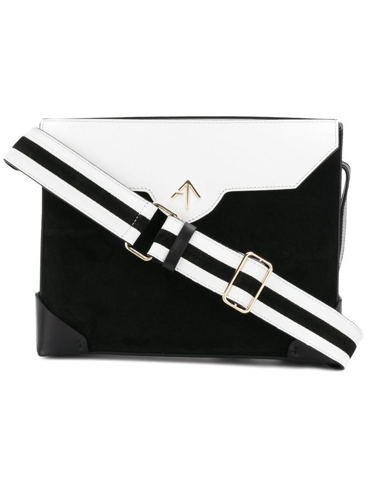 Manu Atelier Bold Combo Shoulder Bag - Black