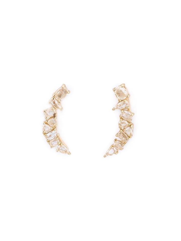 Sw/tch 'crawler' Diamond Earrings, Women's, Yellow/orange