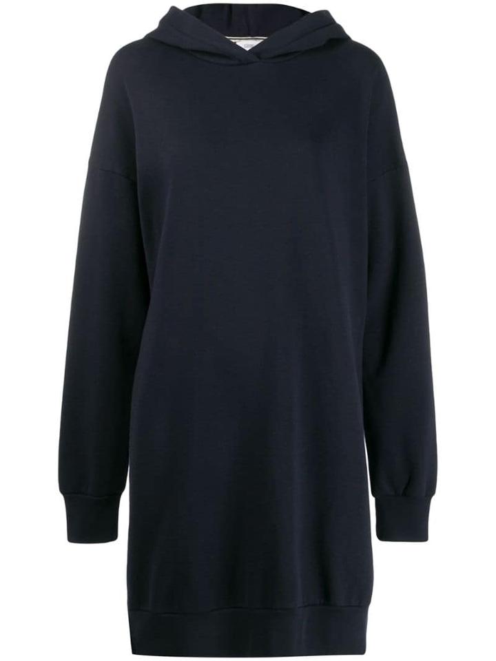 Closed Logo Hooded Sweat Dress - Blue