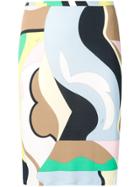 Emilio Pucci Psychedelic Print Tube Skirt - Neutrals
