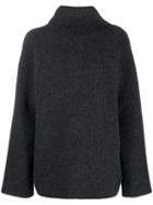 Jacquemus Ribbed Turtle Neck Jumper - Grey
