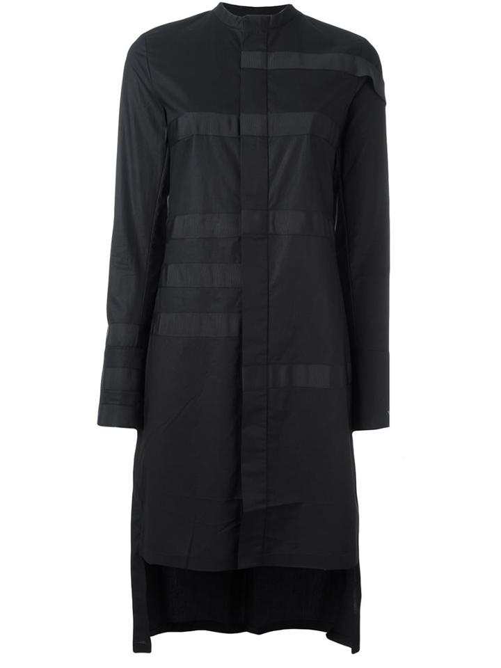 Y-3 Panelled Long Length Shirt, Women's, Size: Xs, Black, Cotton