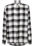 Saint Laurent Classic Check Shirt - Black