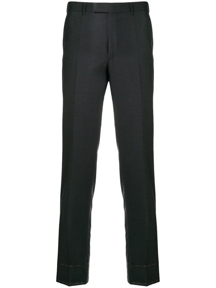 Ermenegildo Zegna Couture Tailored Straight-leg Trousers - Grey