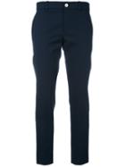 Gucci Classic Slim Leg Trousers, Women's, Size: 46, Blue, Cotton/polyester/spandex/elastane/viscose