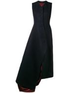 Y / Project Asymmetric Button Front Dress - Black