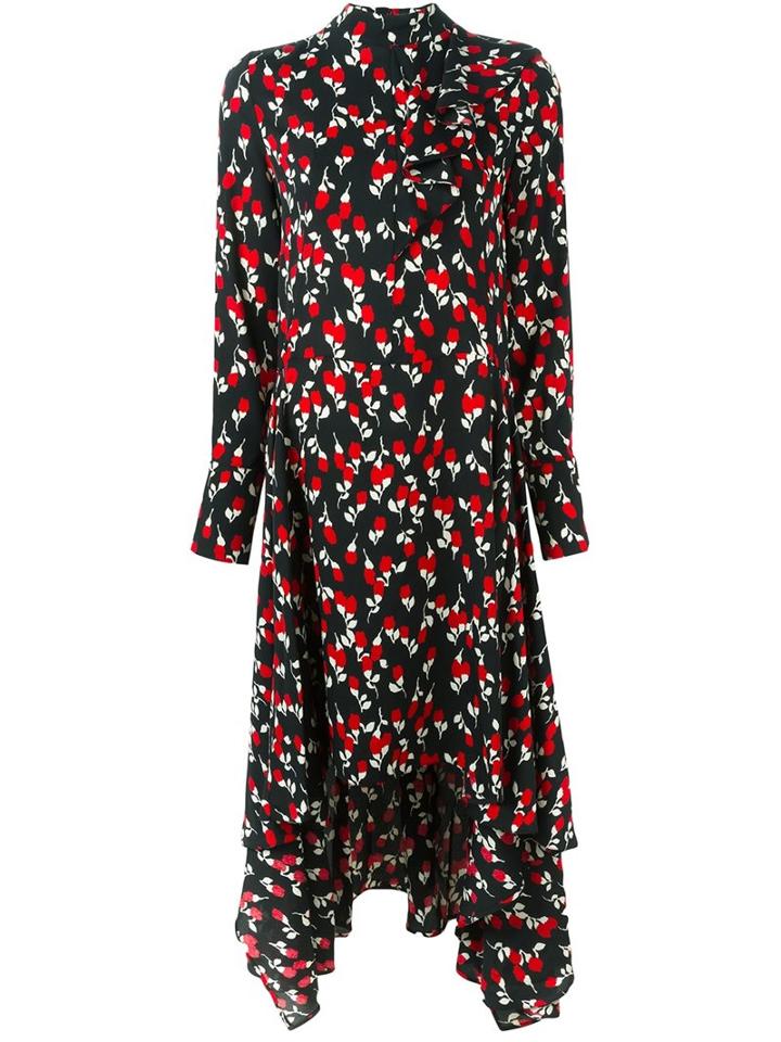 Marni Rhythm Print Asymmetric Dress