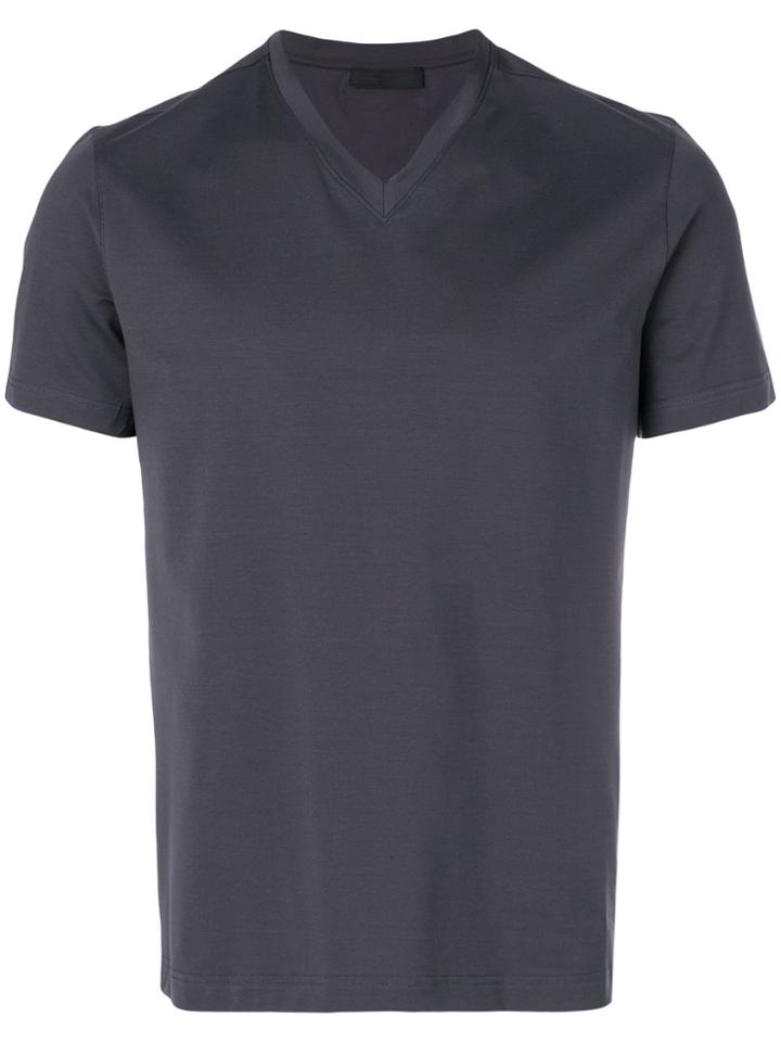 Prada Classic V-neck T-shirt - Grey