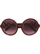 Emilio Pucci Oversized Round Frame Sunglasses - Pink & Purple
