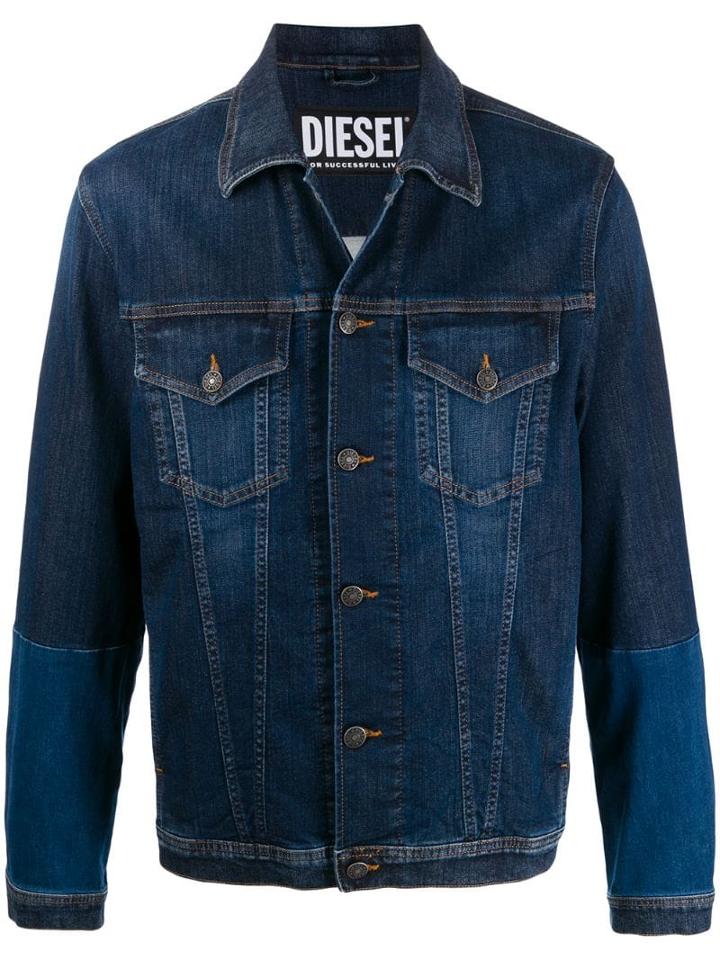 Diesel Faded Denim Jacket - Blue