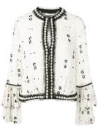 Alexis Celestia Bead-embellished Blouse - White