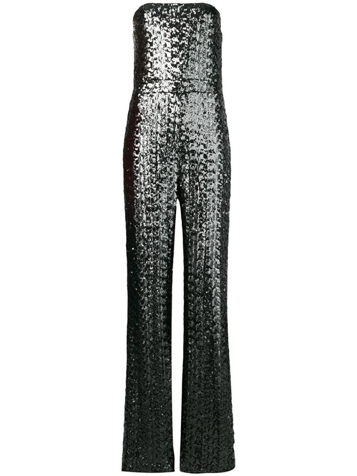 Alexis Sequinned Jumpsuit - Grey