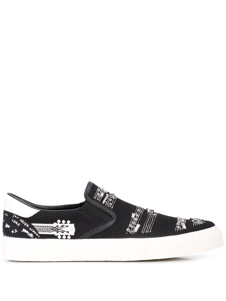 Amiri Music Note Shoes - Black