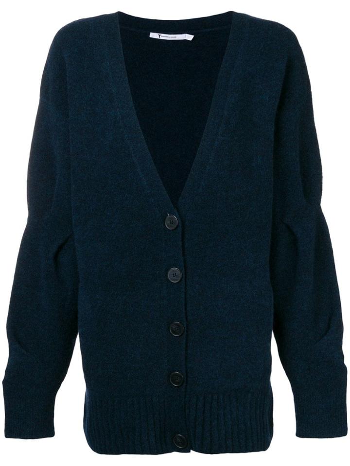 T By Alexander Wang Mid-length Cardigan - Blue