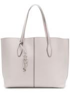 Tod's Pebbled Shoulder Bag - Grey