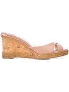 Jimmy Choo Slip-on Wedge Sandals - Neutrals