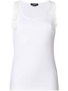 Calvin Klein 205w39nyc Lace-detail Fitted Vest - White