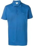 Sunspel Short Sleeve Riviera Polo - Blue