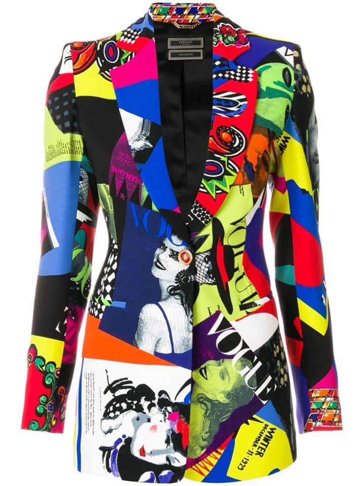 Versace Vogue Print Blazer - Multicolour