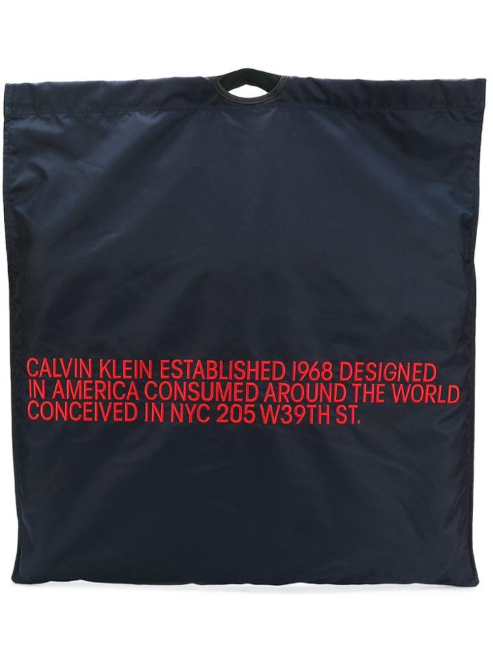 Calvin Klein 205w39nyc Branded Tote Bag - Blue