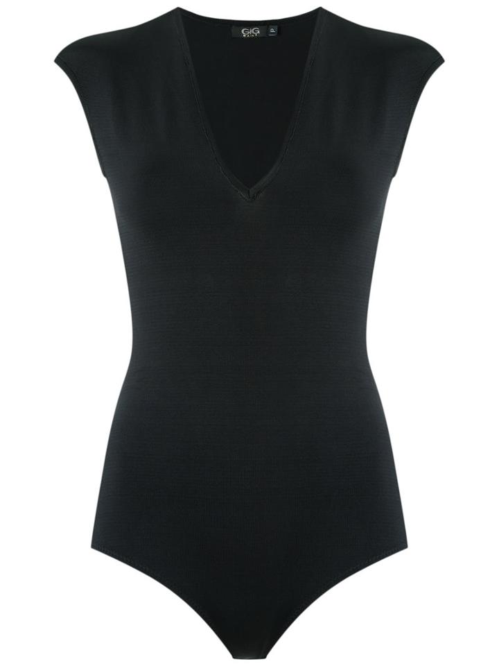 Gig - Cap Sleeves Knit Body - Women - Viscose - M, Women's, Black, Viscose
