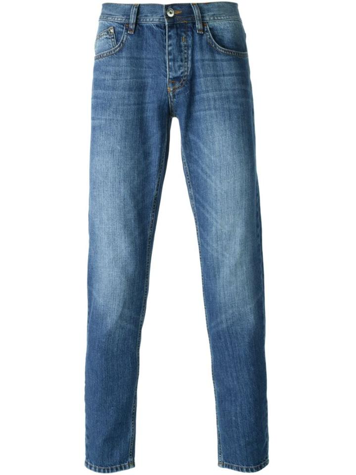Iceberg Skinny Jeans, Men's, Size: 32, Blue, Cotton