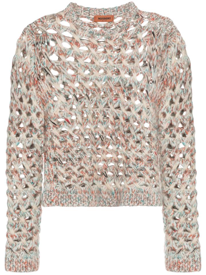 Missoni Multicolour Loose Knit Sweater - Nude & Neutrals