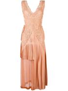 Stella Mccartney 'sable' Dress, Women's, Size: 38, Nude/neutrals, Silk/cotton/polyester/viscose