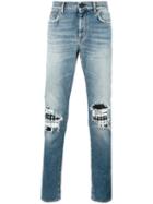 Saint Laurent Biker Jeans, Men's, Size: 34, Blue, Cotton/spandex/elastane