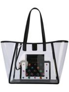 Sophia Webster Sheer Stud-appliqué Clutch - Black