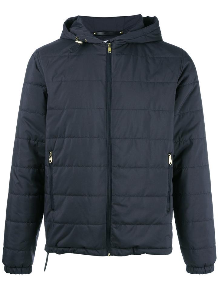Paul Smith Zipped Hooded Jacket, Men's, Size: Xs, Blue, Polyester/nylon