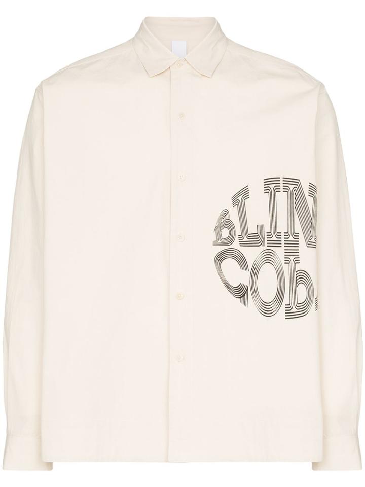 Dashiel Brahmann Printed Button Up Shirt - Neutrals