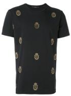 Billionaire - Allover Logo T-shirt - Men - Cotton - Xl, Black, Cotton