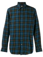 Aspesi Madras Checked Relaxed-fit Shirt - Blue