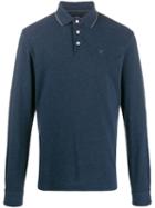 Hackett Long Sleeved Polo Shirt - Blue