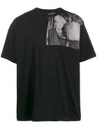 Raf Simons X Fred Perry Chest Print T-shirt - Black