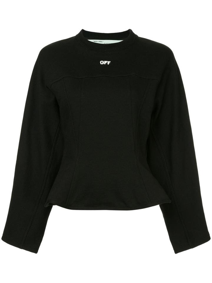 Off-white Silhouette Sweatshirt - Black
