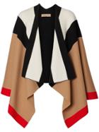 Burberry Striped Wool Cashmere Cape - Multicolour