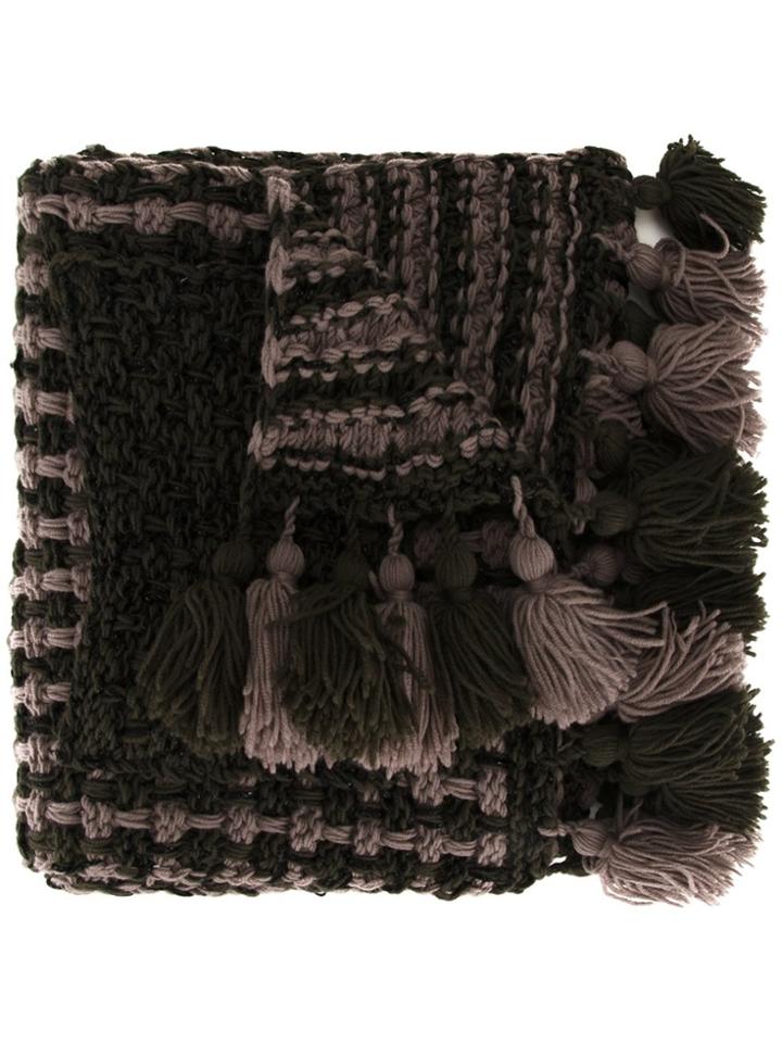 711 'tenney' Poncho Scarf - Green