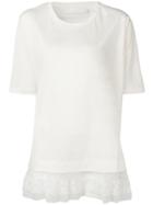 Fabiana Filippi Lace Hem T-shirt - White