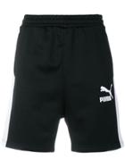 Puma Side Stripe Logo Shorts - Black